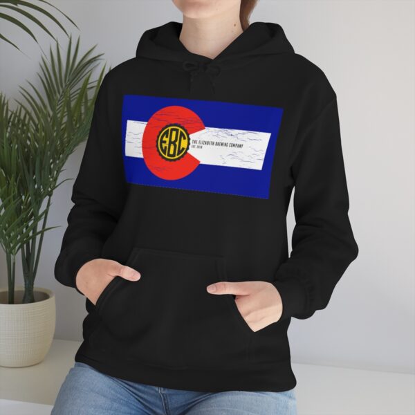 Elizabeth Brewing Colorado Flag Men's Pullover Hoodie - Image 22