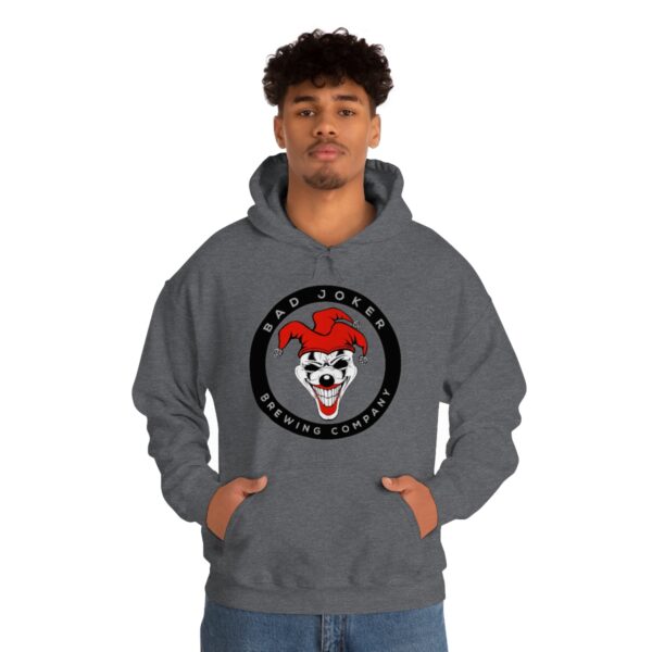 Bad Joker Brewing Circle Logo Men's Pullover Hoodie - Image 43