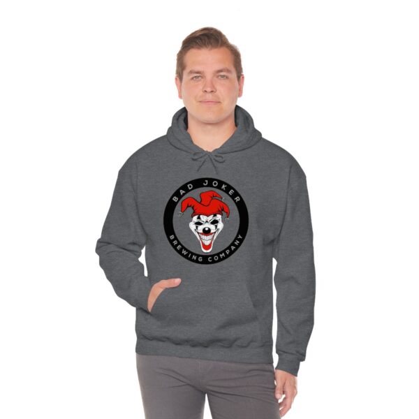 Bad Joker Brewing Circle Logo Men's Pullover Hoodie - Image 45