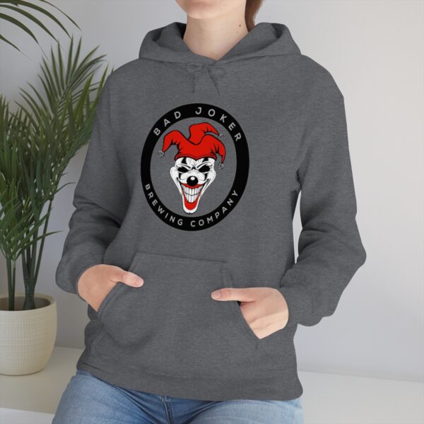 Bad Joker Brewing Circle Logo Men's Pullover Hoodie - Image 46