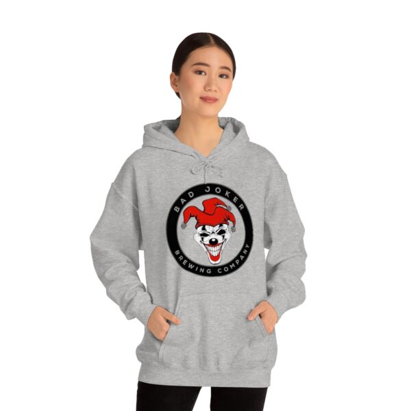 Bad Joker Brewing Circle Logo Men's Pullover Hoodie - Image 26