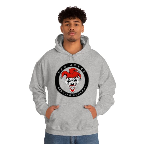 Bad Joker Brewing Circle Logo Men's Pullover Hoodie - Image 27