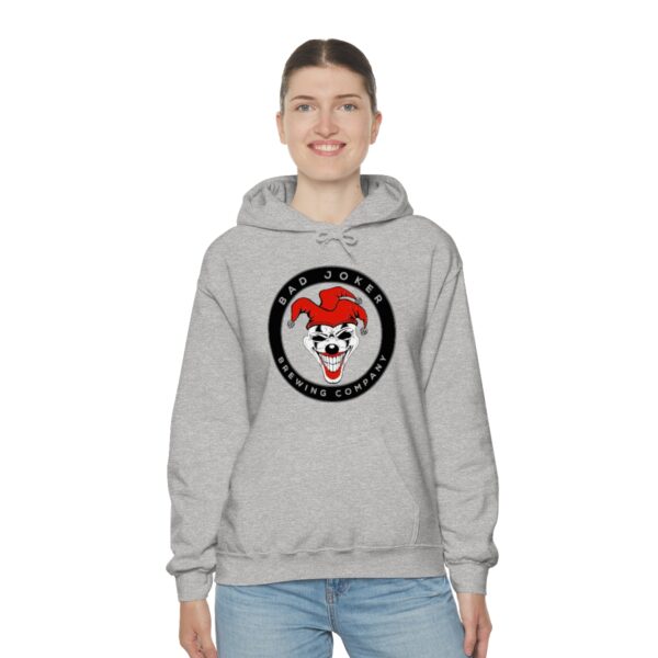 Bad Joker Brewing Circle Logo Men's Pullover Hoodie - Image 28