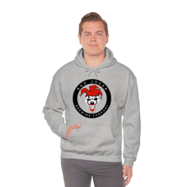 Bad Joker Brewing Circle Logo Men's Pullover Hoodie - Image 29