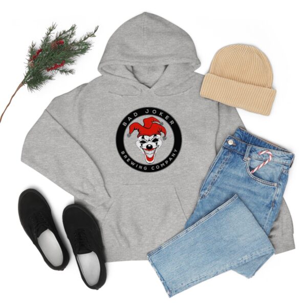 Bad Joker Brewing Circle Logo Men's Pullover Hoodie - Image 31