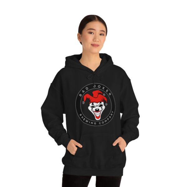 Bad Joker Brewing Circle Logo Men's Pullover Hoodie - Image 18