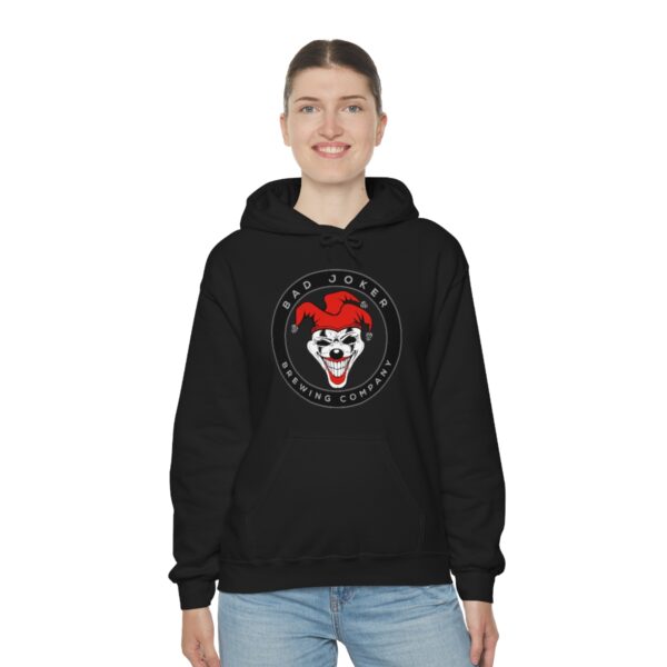 Bad Joker Brewing Circle Logo Men's Pullover Hoodie - Image 20