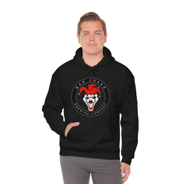 Bad Joker Brewing Circle Logo Men's Pullover Hoodie - Image 21