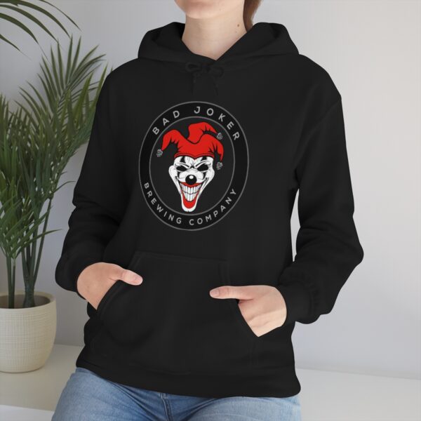 Bad Joker Brewing Circle Logo Men's Pullover Hoodie - Image 22