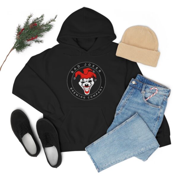 Bad Joker Brewing Circle Logo Men's Pullover Hoodie - Image 23