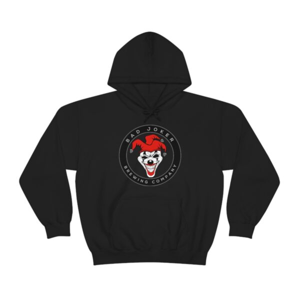 Bad Joker Brewing Circle Logo Men's Pullover Hoodie - Image 17