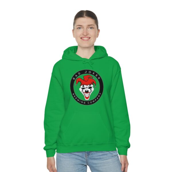 Bad Joker Brewing Circle Logo Men's Pullover Hoodie - Image 36
