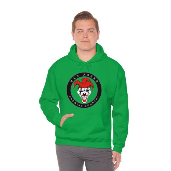 Bad Joker Brewing Circle Logo Men's Pullover Hoodie - Image 37