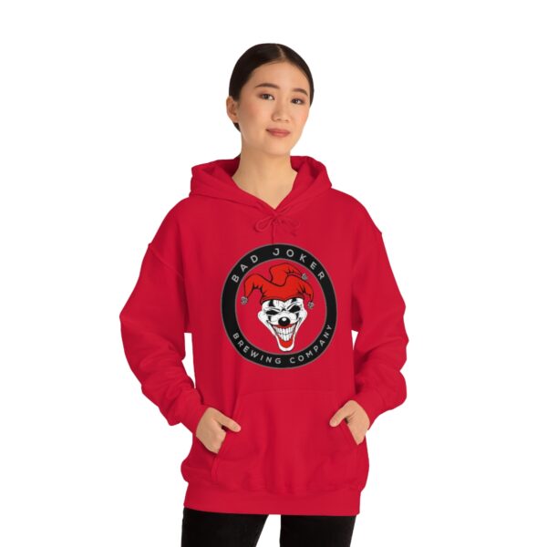 Bad Joker Brewing Circle Logo Men's Pullover Hoodie - Image 2