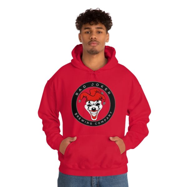 Bad Joker Brewing Circle Logo Men's Pullover Hoodie - Image 3