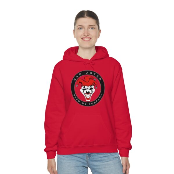 Bad Joker Brewing Circle Logo Men's Pullover Hoodie - Image 4