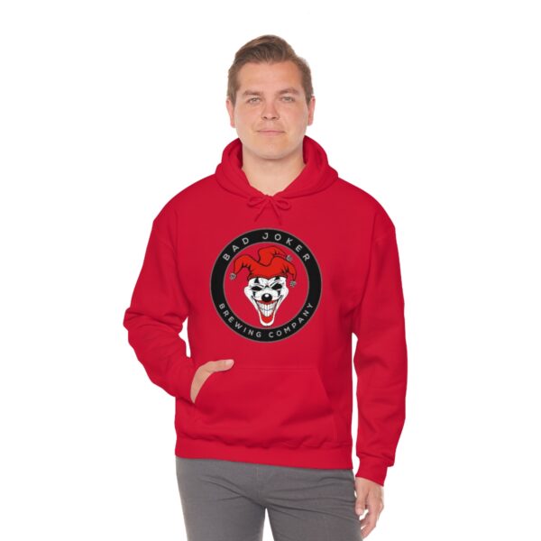 Bad Joker Brewing Circle Logo Men's Pullover Hoodie - Image 5