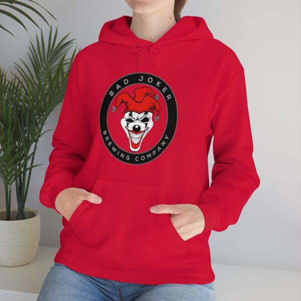 Bad Joker Brewing Circle Logo Men's Pullover Hoodie - Image 6
