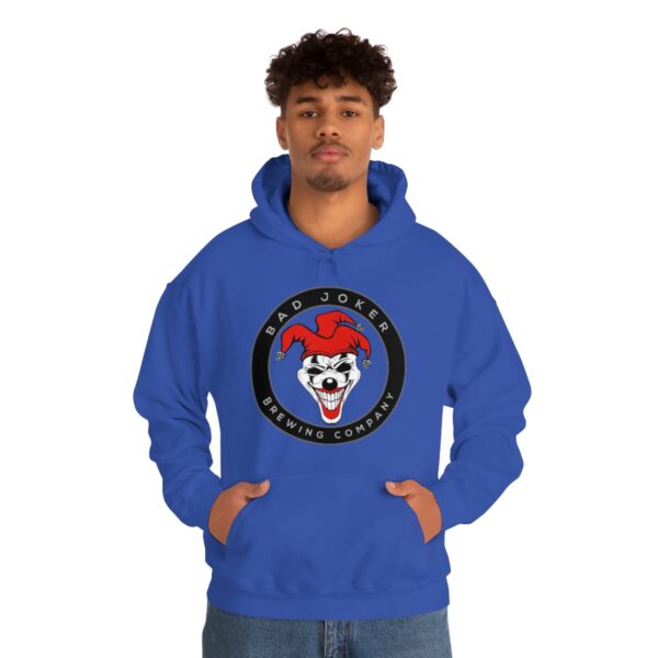 Bad Joker Brewing Circle Logo Men's Pullover Hoodie - Image 59