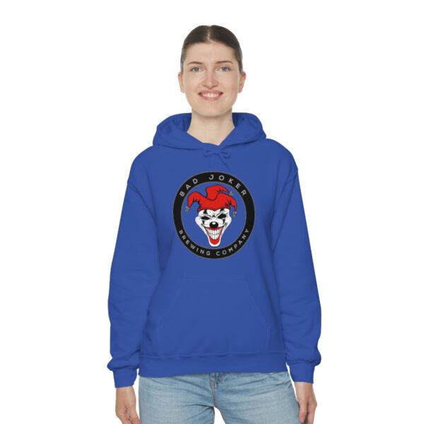 Bad Joker Brewing Circle Logo Men's Pullover Hoodie - Image 60