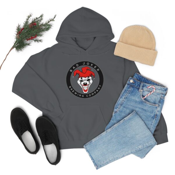 Bad Joker Brewing Circle Logo Men's Pullover Hoodie - Image 55