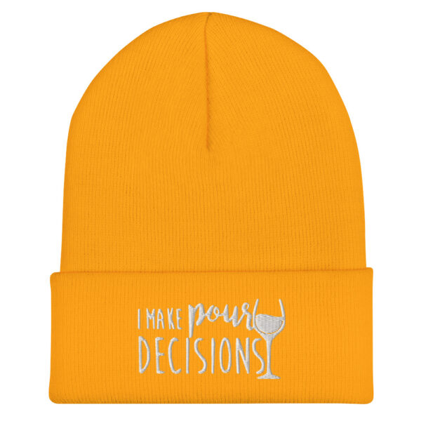 The Wine Barrel Pour Decisions Cuffed Beanie - Image 7