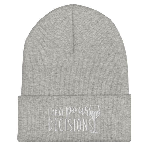 The Wine Barrel Pour Decisions Cuffed Beanie - Image 6