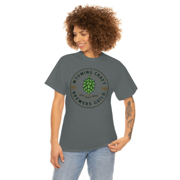 Wyoming Craft Brewers Guild Logo Men’s Traditional Fit T-Shirt - Image 45