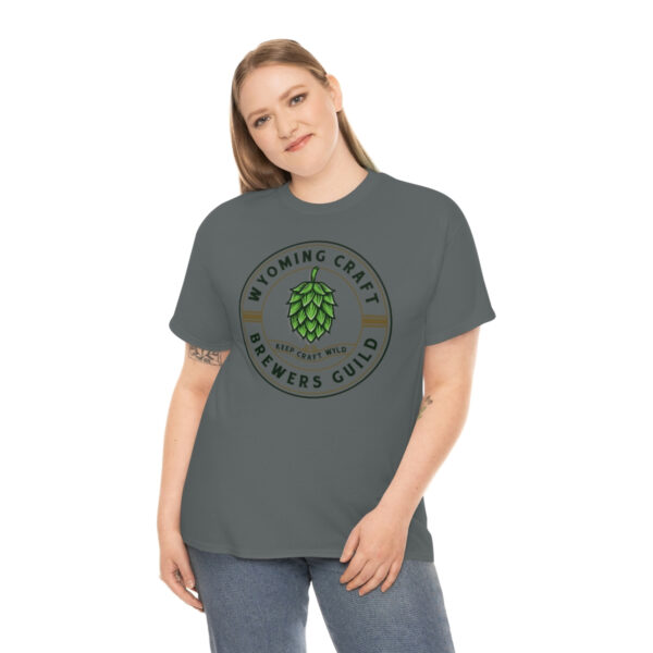 Wyoming Craft Brewers Guild Logo Men’s Traditional Fit T-Shirt - Image 46