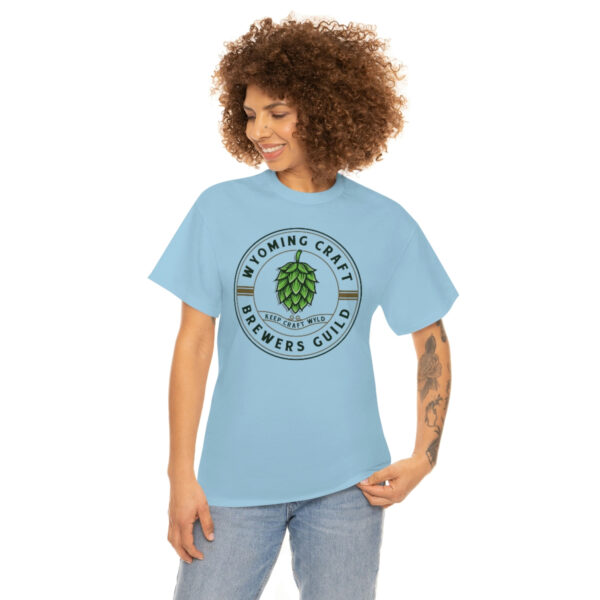 Wyoming Craft Brewers Guild Logo Men’s Traditional Fit T-Shirt - Image 38