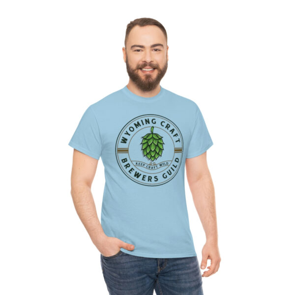 Wyoming Craft Brewers Guild Logo Men’s Traditional Fit T-Shirt - Image 40