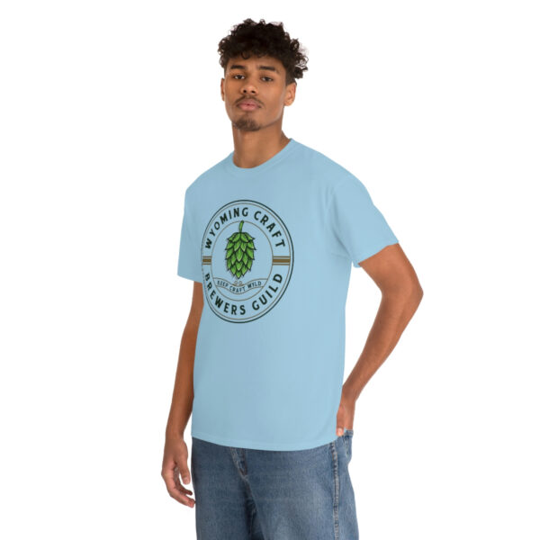 Wyoming Craft Brewers Guild Logo Men’s Traditional Fit T-Shirt - Image 41