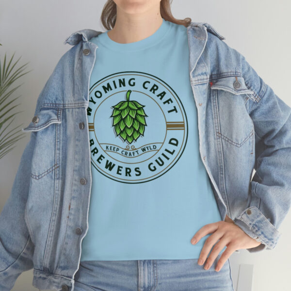 Wyoming Craft Brewers Guild Logo Men’s Traditional Fit T-Shirt - Image 42