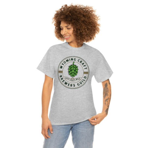 Wyoming Craft Brewers Guild Logo Men’s Traditional Fit T-Shirt - Image 17