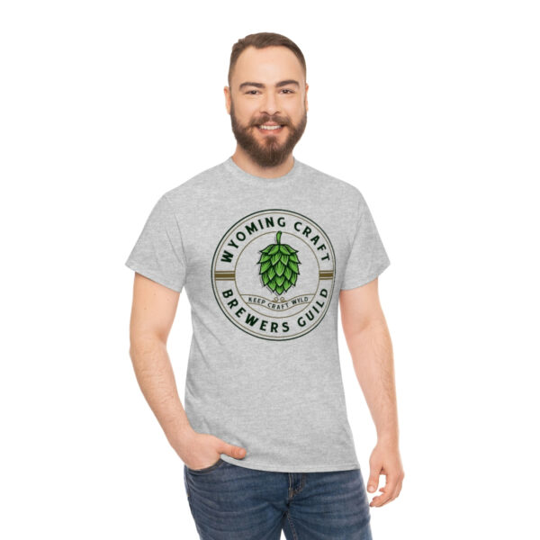 Wyoming Craft Brewers Guild Logo Men’s Traditional Fit T-Shirt - Image 19