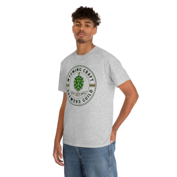 Wyoming Craft Brewers Guild Logo Men’s Traditional Fit T-Shirt - Image 20