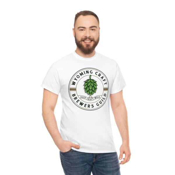 Wyoming Craft Brewers Guild Logo Men’s Traditional Fit T-Shirt - Image 12