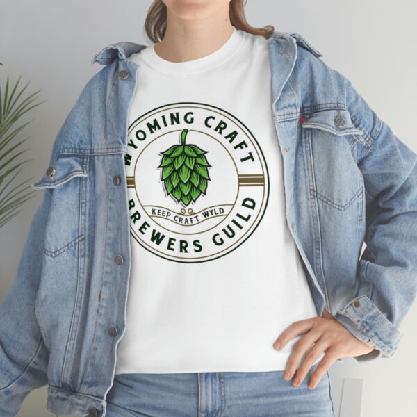 Wyoming Craft Brewers Guild Logo Men’s Traditional Fit T-Shirt - Image 14