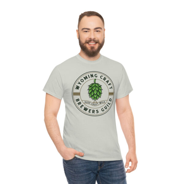 Wyoming Craft Brewers Guild Logo Men’s Traditional Fit T-Shirt - Image 5