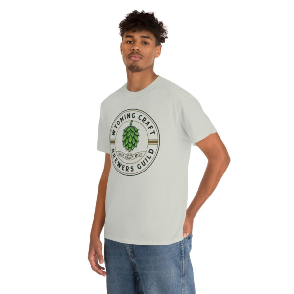 Wyoming Craft Brewers Guild Logo Men’s Traditional Fit T-Shirt - Image 6