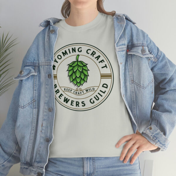 Wyoming Craft Brewers Guild Logo Men’s Traditional Fit T-Shirt - Image 7