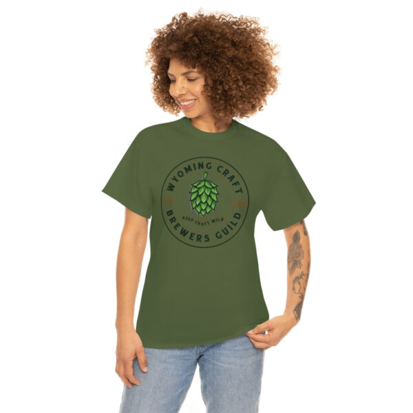 Wyoming Craft Brewers Guild Logo Men’s Traditional Fit T-Shirt - Image 24
