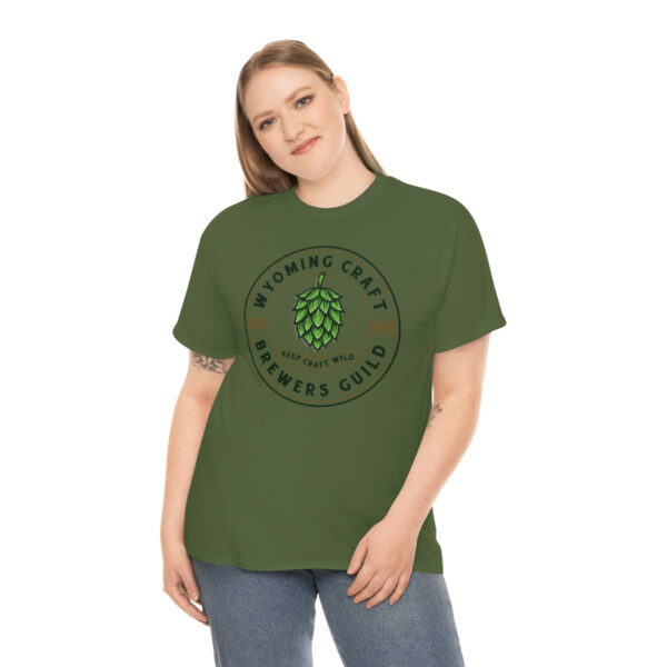 Wyoming Craft Brewers Guild Logo Men’s Traditional Fit T-Shirt - Image 25