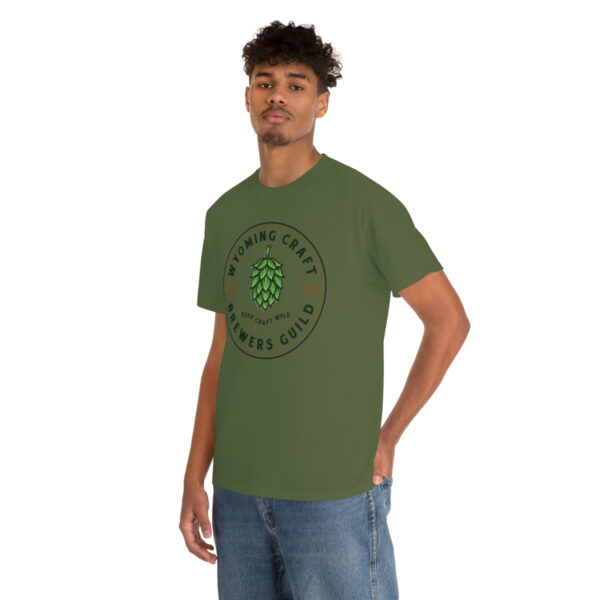Wyoming Craft Brewers Guild Logo Men’s Traditional Fit T-Shirt - Image 27