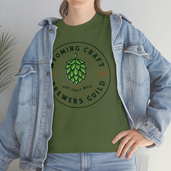 Wyoming Craft Brewers Guild Logo Men’s Traditional Fit T-Shirt - Image 28