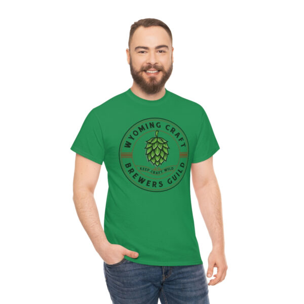 Wyoming Craft Brewers Guild Logo Men’s Traditional Fit T-Shirt - Image 33