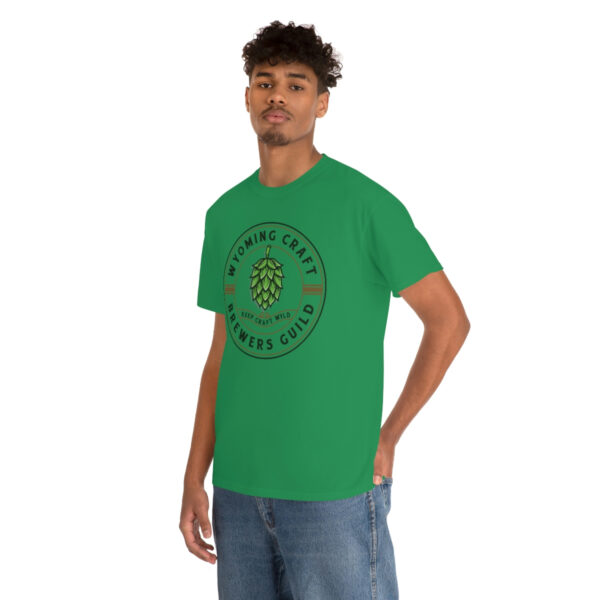 Wyoming Craft Brewers Guild Logo Men’s Traditional Fit T-Shirt - Image 34