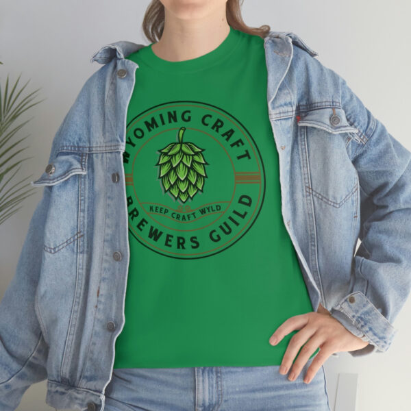 Wyoming Craft Brewers Guild Logo Men’s Traditional Fit T-Shirt - Image 35