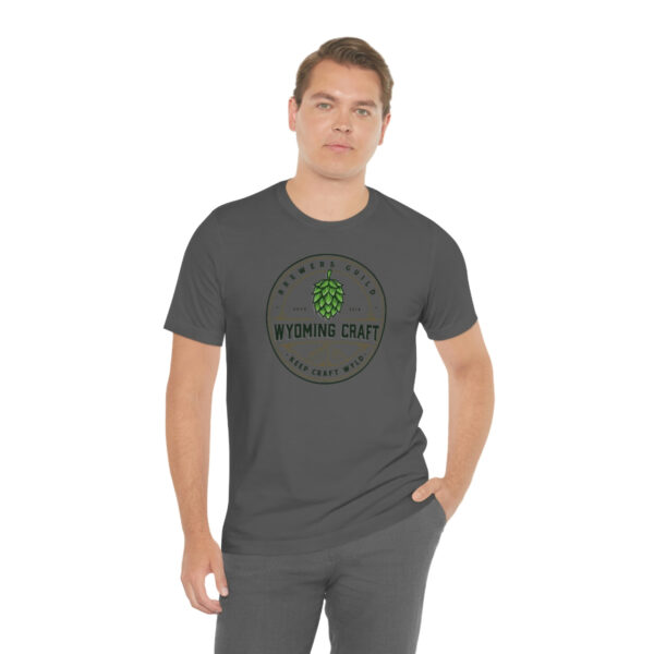 Wyoming Craft Brewers Guild Logo Men's T Shirt - Image 38