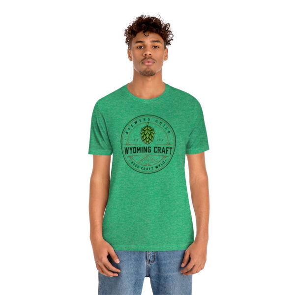 Wyoming Craft Brewers Guild Logo Men's T Shirt - Image 4